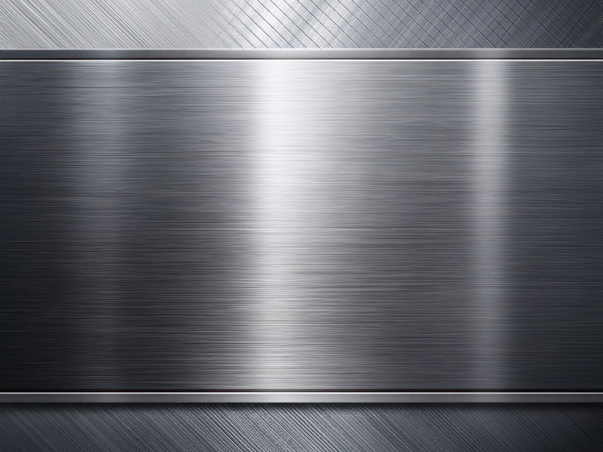Stainless steel samples in different grades and finishes